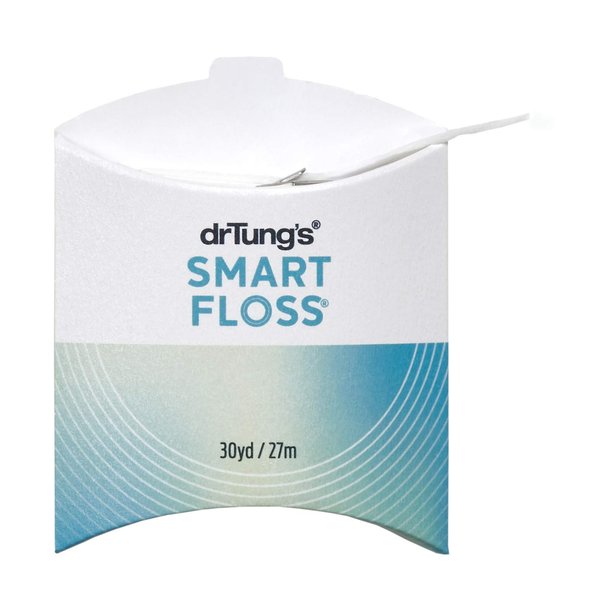 DrTung's Smart Floss - Natural Floss, PTFE & PFAS Free Floss, Gentle on Gums, Expands & Stretches, BPA Free Floss - Natural Dental Floss Cardamom Flavor (Pack of 6)