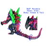 TwCare Ultra Monster EX Arch Belial Action Figure vs Godzilla Toy, 7.9in Tall, 13in Length, Movie Series Movable Joints Soft Vinyl, Travel Bag