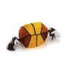 Plush and Rope 8" Dog Toy Sports Ball Squeaker Choose Your Favorite or Set of 4 (8 Inch Soccer Ball)