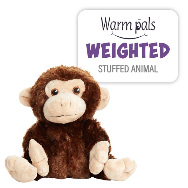 Warm Pals - Marvin The Monkey - 1.5lbs - Cozy Microwavable Lavender Scented Plush Toys - Heated Stuffed Animal - Heatable Coolable Bedtime Comfort Plushie