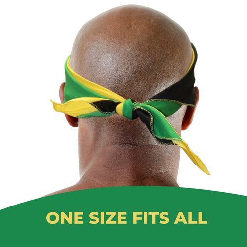 Costume Adventure Jamaican Flag Bandana Men Jamaica Flag Bandana Headband Jamaican Headwrap Women Jamaica Clothing Jamaican Apparel