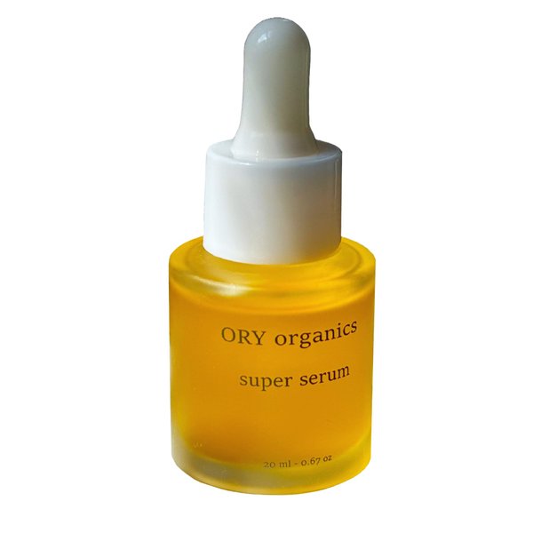 Organic Golden Jojoba & Rosehip Oil Super Serum, Facial Oil, Moisturizer, No Make up Glow, Non Comedogenic, Radiant Skin, 20 Ml (.67 Oz)