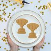 Trophy Cookie Cutter with Stamp – Moose Goods | Food-Grade Plastic | Easy to Use | Sports Award Cookie Mold for Baking & Decorating
