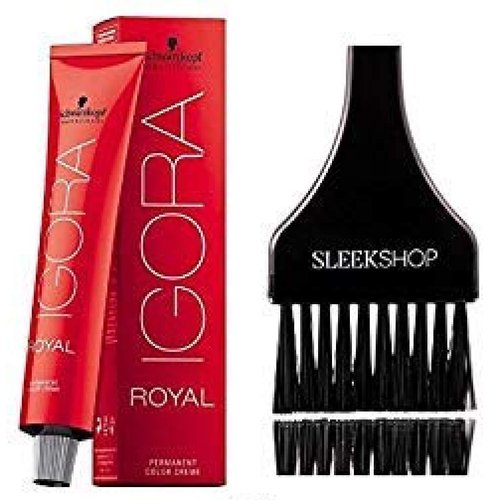 Schwarzkopf Professional Igora Royal Permanent Hair Color (with Sleek Tint Brush) (9.5-22 Pale Blue)