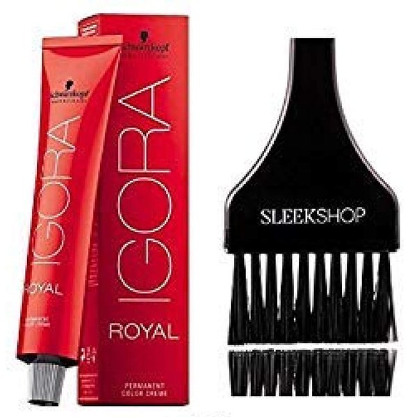 Schwarzkopf Professional Igora Royal Permanent Hair Color (with Sleek Tint Brush) (9.5-22 Pale Blue)
