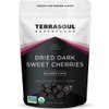 Terrasoul Superfoods Organic Dried Dark Sweet Cherries, 11 Oz - Unsweetened | No-Added Sugar | Oregon Grown