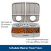 PetSafe Analog 2 Meal Programmable Pet Feeder, Automatic Dog and Cat Feeder - Dry or Semi-Moist Pet Food Dispenser, Slow Feed Portion Control (3 Cup/16 Ounce Total Capacity), Tamper-Resistant Design