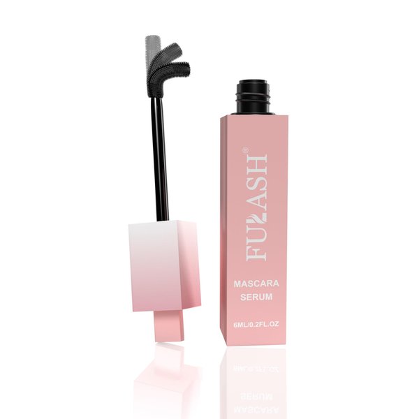 Fulash Black Mascara, Waterproof Mascara, Adjustable Mascara, Volumizing, Lengthening, Long-Wearing, Smudge-Proof Mascara Vegan Formula, Black, 6ml