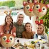 Reindeer Balloons Christmas Balloons Reindeer Head Foil Balloons for Christmas-Themed Party Birthday Party Supplies Decorations Party Decorations Balloons Party Sets-3pcs