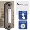 Newhouse Hardware LED Lighted Metal Door Chime Push Button (Oil-Rubbed Bronze) | Surface Mount Lighted Door Bell Button | Replacement Wired Doorbell Button for Most Door Bell Chimes