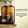 Majestic Pure Biotin Shampoo for Hair Growth - Volumizing Shampoo for Hair Loss - with DHT-3 Blocker - Hydrating & Nourishing - Sulfate Free, for Men & Women - Thin Hair Shampoo - 16 fl oz