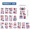 60 Pcs 4th of July Temporary Tattoos for Kids Adult, Independence Day Party Supplies Favors Decorations, Patriotic USA American Flag Fake Tattoo Stickers
