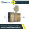 SharkBite 1-1/4 Inch MNPT Adapter, Push to Connect Brass Plumbing Fitting, PEX Pipe, Copper, CPVC, PE-RT, HDPE, UXL113532M