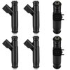Fuel Injectors ECCPP 6pcs High Performance Black 4 Hole Fuel Injector Kits 1F1Z9F593DA fit for 2001-2005 Ford Taurus Mercury Sable 3.0 V6,2001-2003 Ford Ranger Mazda B3000 3.0 V6