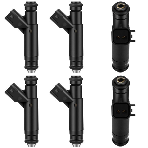 Fuel Injectors ECCPP 6pcs High Performance Black 4 Hole Fuel Injector Kits 1F1Z9F593DA fit for 2001-2005 Ford Taurus Mercury Sable 3.0 V6,2001-2003 Ford Ranger Mazda B3000 3.0 V6
