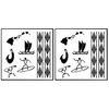 Old Hawaii Temporary Tattoos Set of 2 Sheets