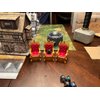 MunnyGrubbers - Dice Jail Cage - Time Out Chair & Dunce Hat - Chair of Shame - Crit Crown & Lucky Throne - (2x Random 7PC D20 Dice Set Included) - Gift for Dungeons and Dragons - DND - D&D - (Combo C)