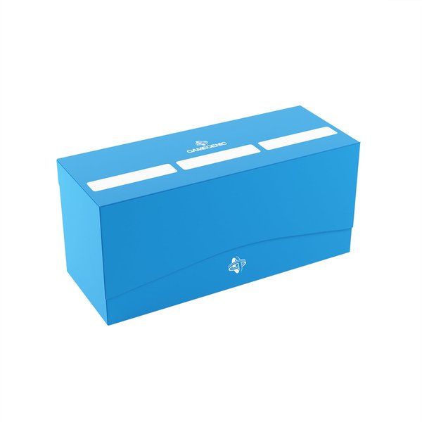 Gamegenic Triple Deck Holder 300+ XL - Compact Storage Solution for Three Decks or 300 Double-Sleeved Cards, Includes Three Removable Deck Holders, Blue Color, Made