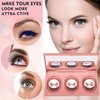 Self-adhesive Eyelashes,2024 New Snap on Lashes, Waterproof False Eyelashes Natural Look for Makeup Easy to Put on (W02)