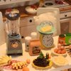 iLAND Miniature Dollhouse Accessories on 1:12 Scale, Dollhouse Kitchen Accessories of Mini Blender & Kitchen Scale