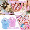 LIKETURE Fake Sprinkles 12 Jars 180g Polymer Clay Sprinkles Fake Candy Sprinkles Faux Sprinkle for Resin Slime Craft Plastic Sprinkle Nail Art Phone Case DIY Shaker Card Filler (12 Mixed Colors-180G)