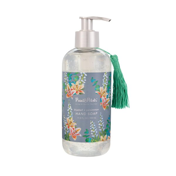 PAINT&PETALS Bluebell & Persimmon Scented Liquid Hand Soap, Cleanses, Softens, & Hydrates Hands, Gentle & Effective, A Chic Addition to Any Kitchen or Bathroom, 11.8 Fl Oz