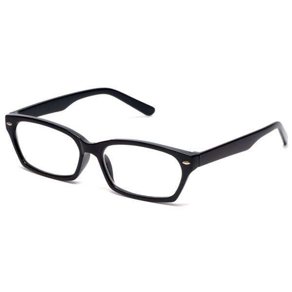Calabria 4928 Classic Vintage Designer Reading Glasses +1.00 Black Women Stylish Single Power Readers Lightweight Eyeglasses