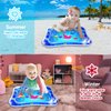 ZMLM Baby Tummy-Time Water Mat: Infant Baby Toy Gift Activity Play Mat Inflatable Sensory Playmat Babies Belly Time Pat Indoor Small Pad for 3 6 9 12 Month Newborn Boy Girl Toddler Fun Christmas Game