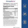 Purity Products OmegaBerry Fish Oil with Vitamin D3 and Organic Acai - 1250mg Concentrated Molecularly Distilled Ultra Pure Omega-3 Fish Oil, 500mg DHA + 650mg EPA - 60 Soft Gels - 30 Day Supply from