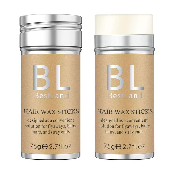 BestLand Hair Wax Stick, Flyaways Hair Stick Non-greasy Styling Wax Stick for Hair Edge Control Hair Finishing Slick Wax Stick Flyaways Edge Frizz Baby Hairs (2.7 Fl Oz (Pack of 1))