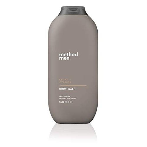 Method Men's - Cedar + Cypress Body Wash 18 Ounce & Cedar + Cyprus Bar Soap - Set of 2