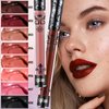 Onkessy 8 Colors Matte Lipstick labiales mate Matte Liquid Lipstick Set, Long-Lasting 12, Smudge Proof, Waterproof, Velvet Black Lipstick for women