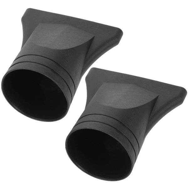 Beavorty Plastic Hair Dryer Nozzle, Replacement Blow Flat Hairdressing Nozzle, Concentrator Attachment Nozzle Supplies for Salon Styling 2Pcs