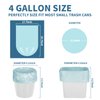 Magesh 105 Blue 4 Gallon Trash Bags, 45x50cm, 105 Count