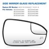 Youxmoto Passenger Right Side Heated Mirror Glass, Replacement for Ford Fusion 2013 2014 2015 2016 2017 2018 2019 2020 Side View Convex Mirror Glass, DS7Z17K707B DS7Z-17K707-B
