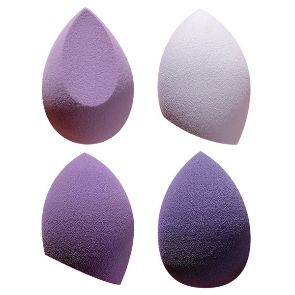 4Pcs Soft Makeup Sponges, Latex Free Blender Beauty Sponge, Durable Foundation Puff, Dry & Wet Use Make up Sponges with Box