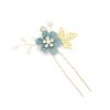 NUOBESTY Bride Clip 4 Pcs Wedding Hair Comb Rhinestones Crystal Floral Bridal Hair Clips Hair Pin Hair Jewelry for Wedding Dress Accessories (Green) Hair Accessories