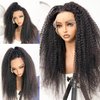 SUNTU 13x6 Deep Curly Lace Front Wigs Human Hair Pre Plucked 28 Inch 13x6 HD Transparent Lace Frontal Curly Wigs Human Hair 180% Density Glueless(28 Inch)