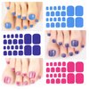 YECIRALA 20 Sheets 440 Pcs Solid Toenail Polish Stickers Self Adhesive Toe Nail Wraps Nail Stickers Full Nail Wraps Toe Nail Polish Strips DIY Toe Nails Decals for Women Girls Gel Nail Strips