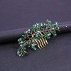 Emerald Green Crystal Hair Comb Bridal Gold Wedding Hair Accessories for Women Girls (One Size, Gold,Emeralds)