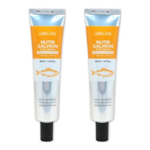 Lebelage Nutri Salmon Eye Cream for Face 40ml / 1.41 fl. oz. x 2 Pack Wrinkle care & Skin nourishing