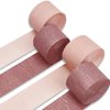 PartyWoo Crepe Paper Streamers 4 Rolls 328ft, Pack of Pink and Rose Gold Crepe Paper for Party Decorations, Wedding Decorations, Birthday Decorations, Baby Shower Decorations (1.8 Inch x 82 Ft/Roll)