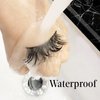 Clear Eyelash Glue Strong Hold Lash Glue Eyelash Adhesive Latex-Free Waterproof False Eyelash Glue Safe Suitable for Sensitive Eyes Eyes Lash Adhesive (0.176oz,Clear* 3Pcs)