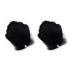 2PCS Girls Heart-shaped Feather Hair Clip Headpiece Party Hairpins Hair Barrettes Hair Accessory Bridal Wedding Feather Fascinator (Black)