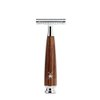 MÜHLE RYTMO Steamed Ash 4-piece Black Fiber Safety Razor (Closed Comb) Shaving Set For Men - Perfect for Every Day Use, Barbershop Quality Close Smooth Shave