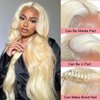 Alimubi hair 613 Lace Front Wig Human Hair Blonde Wig Human Hair 13x4 Body Wave Lace Front Wigs 180 Density 613 Body HD Lace Frontal Wig Glueless Wigs Human Hair Pre Plucked 30 inch