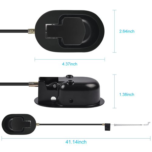 Recliner Handle with Recliner Sofa Cable Universal All-Metal Couch Recliner Release Pull Handle Replacement Part, Fits Lazyboy, Ashley, and Most Recliner Brands