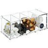 Coffee Capsule Holder Acrylic Box K Cup Holder Coffee Pod Storage Clear 4 Compartment with Lid Organizer Coffee Bar Accessories