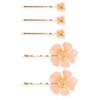 Fodattm 10PCS Fashion Flower Bobby Pin Hair Clips Wedding Bride Metal Hair Pins Side Clip for Women Lady (Pink)