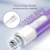 TOUCHBeauty Ear Nose Hair Trimmer for Women,Painless Nose Hair Removal,Metal Cover, Safe Cutter System, Mini Pen-Sized, Battery Powered Violet Color 0656